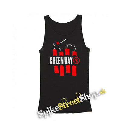 GREEN DAY - Bombs - Mens Vest Tank Top - čierne tielko