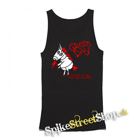 GREEN DAY - Red Father Of All Motherfuckers - Mens Vest Tank Top - čierne tielko