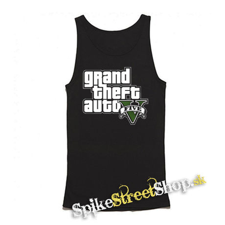 GTA - GRAND THEFT AUTO - V - - Mens Vest Tank Top - čierne tielko