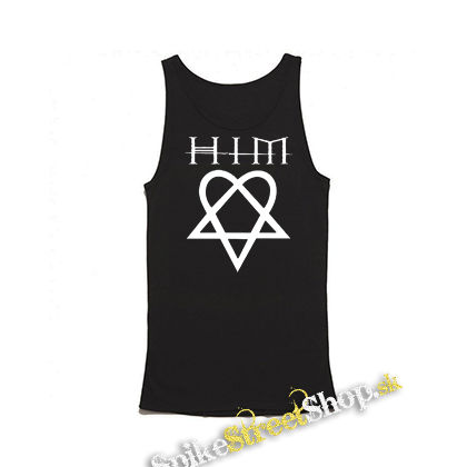 HIM - Heartagram & Logo - Mens Vest Tank Top - čierne tielko