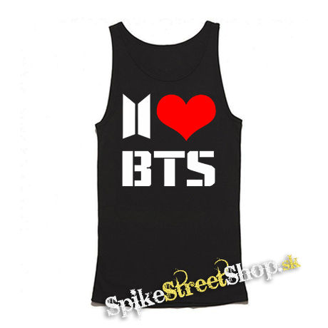 I LOVE BTS - Mens Vest Tank Top - čierne tielko