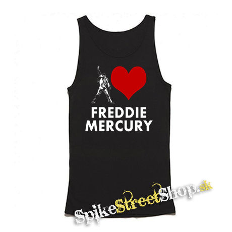 I LOVE FREDDIE MERCURY - Mens Vest Tank Top - čierne tielko