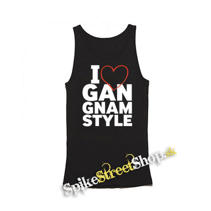 I LOVE GANGNAM STYLE - Mens Vest Tank Top - čierne tielko