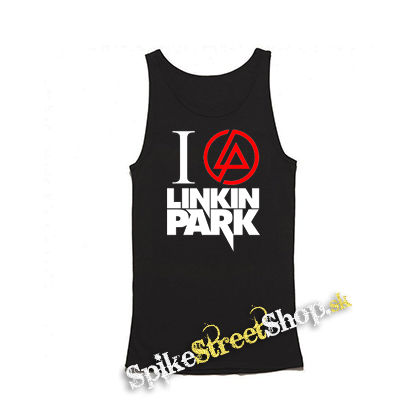 I LOVE LINKIN PARK - Crest Motive - Mens Vest Tank Top - čierne tielko