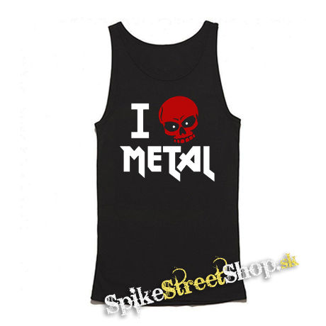 I LOVE METAL - Mens Vest Tank Top - čierne tielko