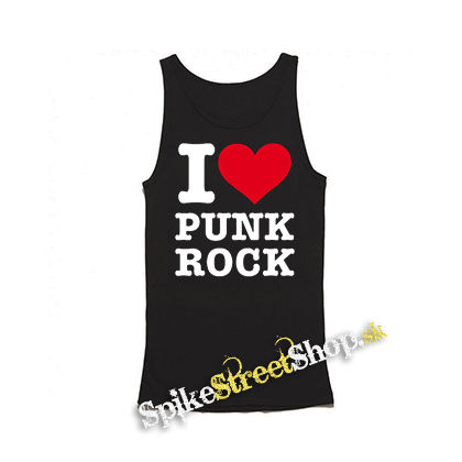 I LOVE PUNKROCK - Mens Vest Tank Top - čierne tielko