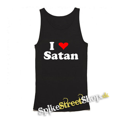 I LOVE SATAN - Mens Vest Tank Top - čierne tielko