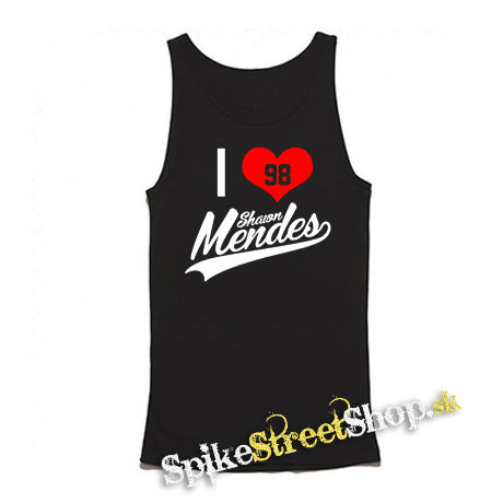 I LOVE SHAWN MENDES - Mens Vest Tank Top - čierne tielko