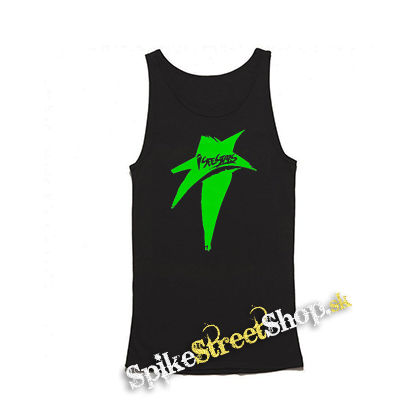 I SEE STAR - Green Star - Mens Vest Tank Top - čierne tielko