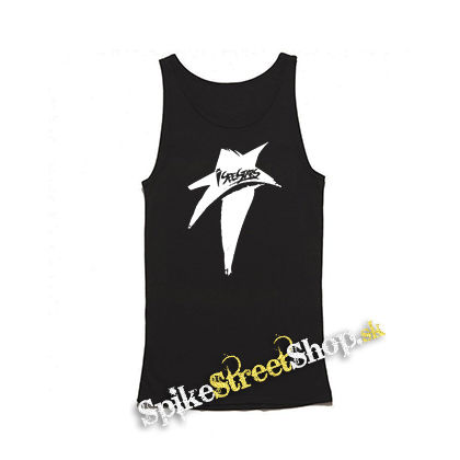 I SEE STARS - White Star - Mens Vest Tank Top - čierne tielko