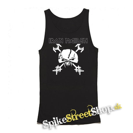 IRON MAIDEN - Final Frontier Crest - Mens Vest Tank Top - čierne tielko