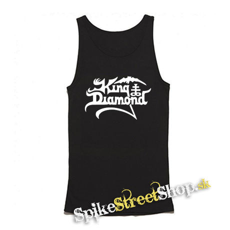 KING DIAMOND - Logo - Mens Vest Tank Top - čierne tielko