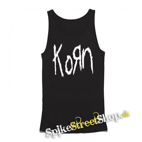 KORN - Original Logo - Mens Vest Tank Top - čierne tielko