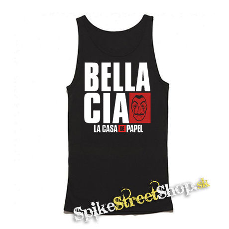 LA CASA DE PAPEL - Bella Ciao - Mens Vest Tank Top - čierne tielko