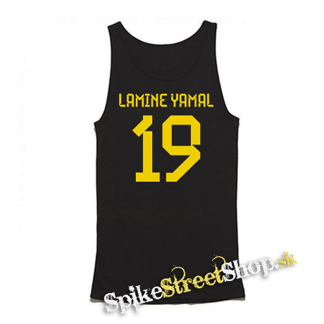 LAMINE YAMAL - 19 - Mens Vest Tank Top - čierne tielko