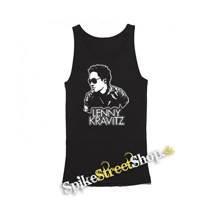 LENNY KRAVITZ - Logo & Portrait - Mens Vest Tank Top - čierne tielko