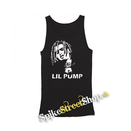 LIL PUMP - Logo & Portrait - Mens Vest Tank Top - čierne tielko