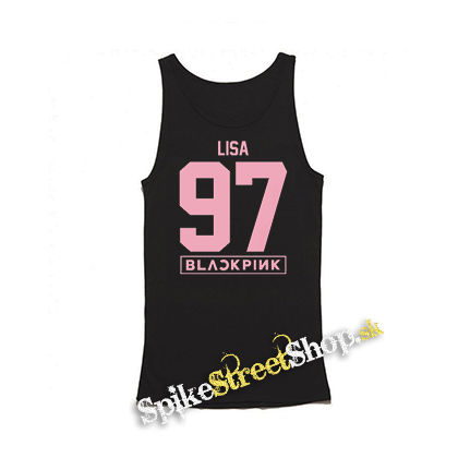 LISA 97 - BLACKPINK - Pink Number Years - Mens Vest Tank Top - čierne tielko