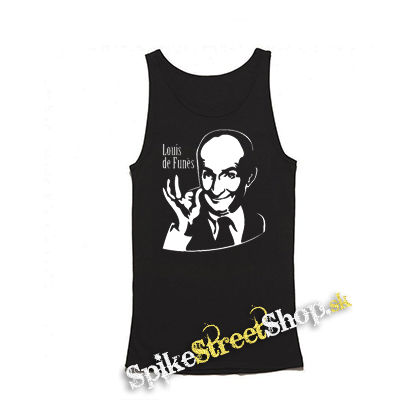 LOUIS DE FUNÉS - Portrait - Mens Vest Tank Top - čierne tielko
