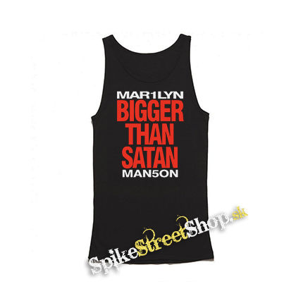 MARILYN MANSON - Bigger Than Satan - Mens Vest Tank Top - čierne tielko
