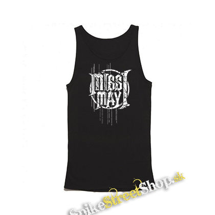 MISS MAY I - Mens Vest Tank Top - čierne tielko
