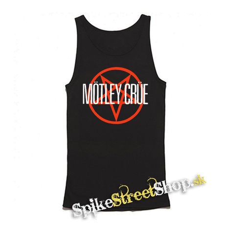MOTLEY CRUE - Logo Pentagram - Mens Vest Tank Top - čierne tielko