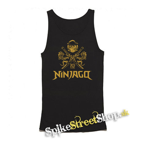 NINJAGO - 10 Years - Mens Vest Tank Top - čierne tielko