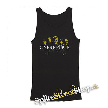 ONE REPUBLIC - Logo And Band povodne - Mens Vest Tank Top - čierne tielko
