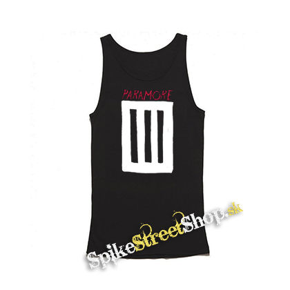 PARAMORE - 3 Bar - Mens Vest Tank Top - čierne tielko