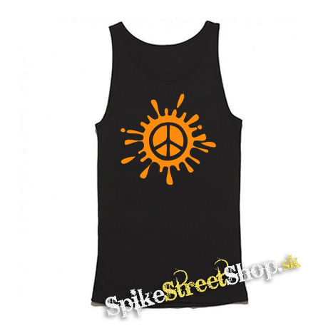 PEACE - Mens Vest Tank Top - čierne tielko