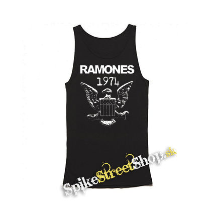 RAMONES - 1974 - Mens Vest Tank Top - čierne tielko