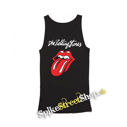 ROLLING STONES - Tongue Motive 2 - Mens Vest Tank Top - čierne tielko