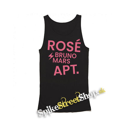 ROSÉ & BRUNO MARS - APT - Pink Motive 2 - Mens Vest Tank Top - čierne tielko