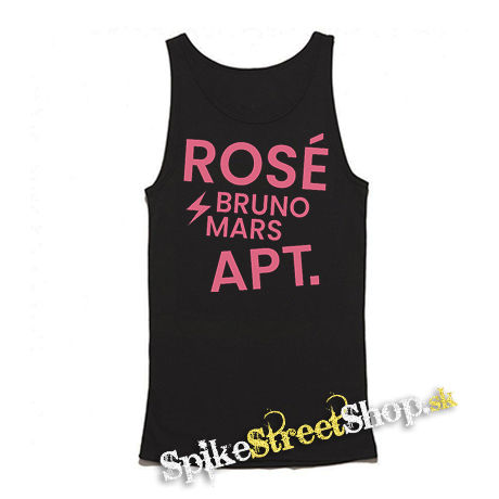 ROSÉ & BRUNO MARS - APT - Pink - Mens Vest Tank Top - čierne tielko