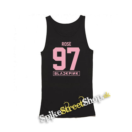 ROSÉ 97 - BLACKPINK - Pink Number Years - Mens Vest Tank Top - čierne tielko
