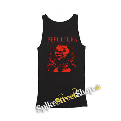 SEPULTURA - Roots Bloody Red - Mens Vest Tank Top - čierne tielko