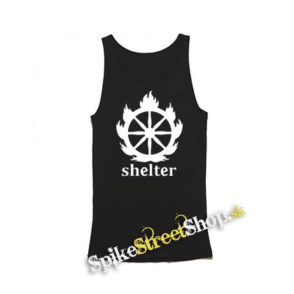 SHELTER - Logo - Mens Vest Tank Top - čierne tielko