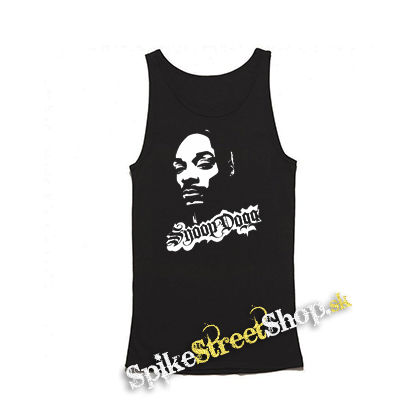 SNOOP DOGG - Logo & Portrait - Mens Vest Tank Top - čierne tielko