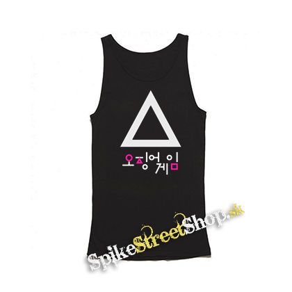 SQUID GAME - Triangle & Symbols - Mens Vest Tank Top - čierne tielko