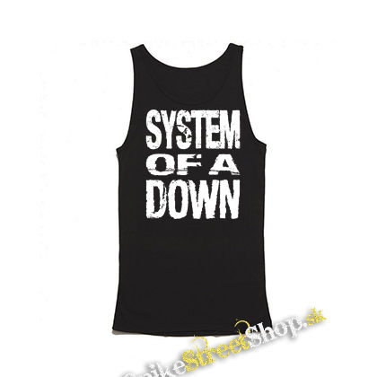 SYSTEM OF A DOWN - Logo - Mens Vest Tank Top - čierne tielko