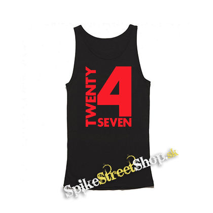 TWENTY FOR SEVEN - Logo - Mens Vest Tank Top - čierne tielko