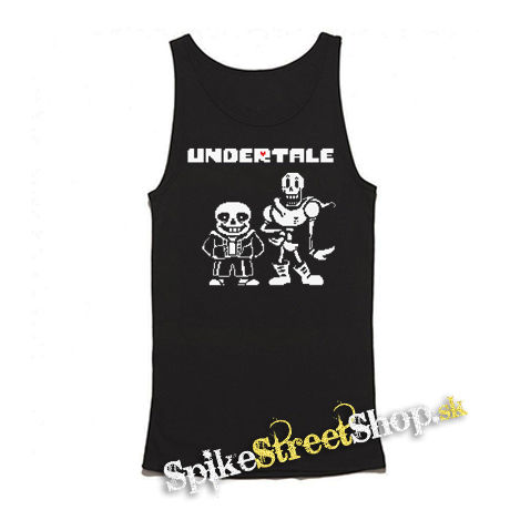 UNDERTALE - Sans And Papyrus - Mens Vest Tank Top - čierne tielko