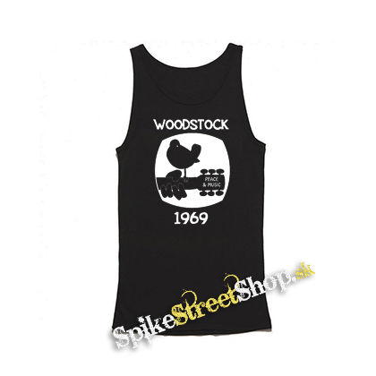 WOODSTOCK - 1969 - Mens Vest Tank Top - čierne tielko