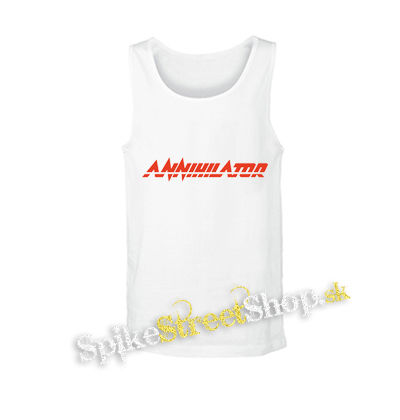 ANNIHILATOR - Logo Red - biele pánske tielko