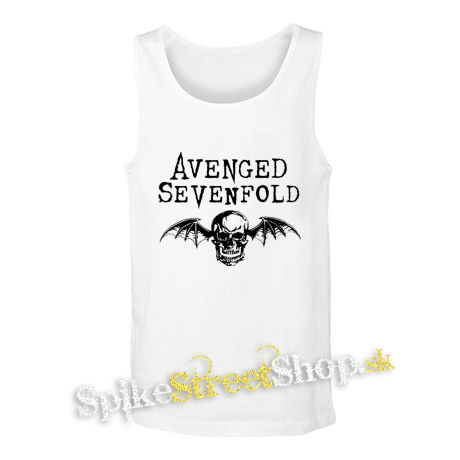 AVENGED SEVENFOLD - Logo A7X Skull - biele pánske tielko