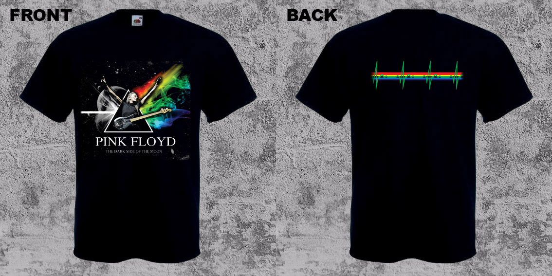 PINK FLOYD - Dark Side Of The Moon - Roger Waters - čierne pánske tričko