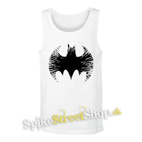BATMAN - Cracked Emblem - biele pánske tielko