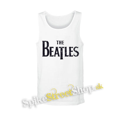 BEATLES - Logo Vintage - biele pánske tielko