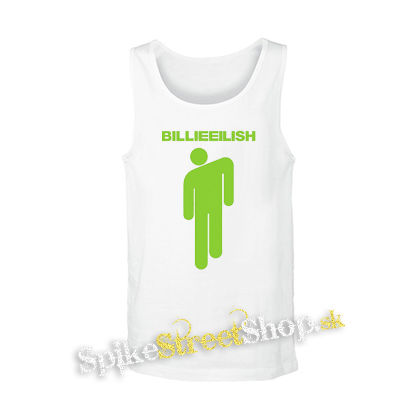 BILLIE EILISH - Stickman Logo Green - biele pánske tielko