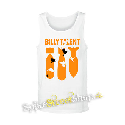 BILLY TALENT - Bombs Orange - biele pánske tielko